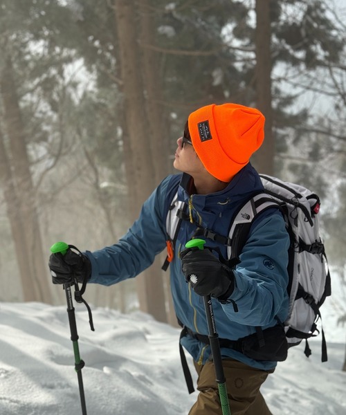 Clef（クレ）の「【クレ】ハッスイ スノー ワッチ（ニットキャップ/ビーニー・メンズ・ブラック/オリーブ/グレー/イエロー/オレンジ・FREE）」の5枚目の写真