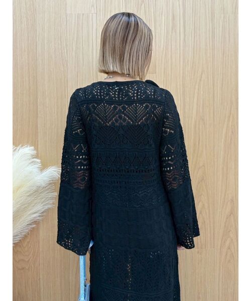 EVRIS（エヴリス）の「オープンニットロングカーディガン（カーディガン/ボレロ・レディース・アイボリー/ブラック/ブルー・FREE）」の18枚目の写真