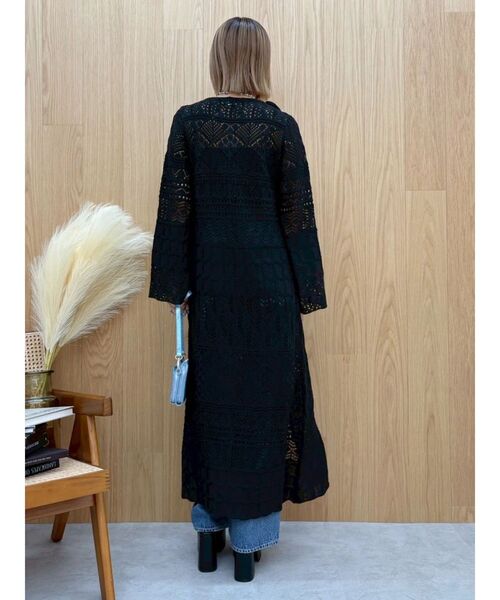 EVRIS（エヴリス）の「オープンニットロングカーディガン（カーディガン/ボレロ・レディース・アイボリー/ブラック/ブルー・FREE）」の19枚目の写真