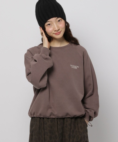 niko and...(ニコアンド)の「ドロストラグランアソートプルオーバー(スウェット・レディース・ナチュラル/ライトグレー/ブラウン/ネイビー・LARGE/MEDIUM)」の3枚目の写真