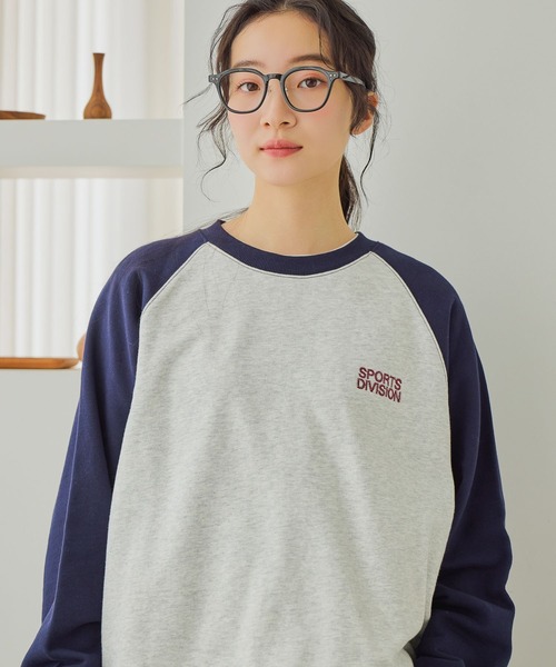 niko and...(ニコアンド)の「ドロストラグランアソートプルオーバー(スウェット・レディース・ナチュラル/ライトグレー/ブラウン/ネイビー・LARGE/MEDIUM)」の2枚目の写真