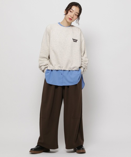 niko and...(ニコアンド)の「ドロストラグランアソートプルオーバー(スウェット・レディース・ナチュラル/ライトグレー/ブラウン/ネイビー・LARGE/MEDIUM)」の17枚目の写真