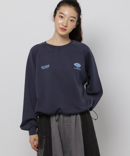 niko and...(ニコアンド)の「ドロストラグランアソートプルオーバー(スウェット・レディース・ナチュラル/ライトグレー/ブラウン/ネイビー・LARGE/MEDIUM)」の22枚目の写真