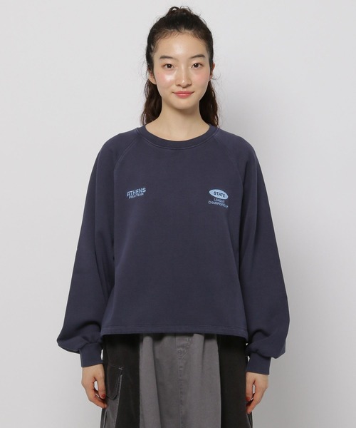 アニービン　新品タグ付き未使用　　人気柔らかスエット ドロストラグランアソートプルオーバー（スウェット）｜niko and