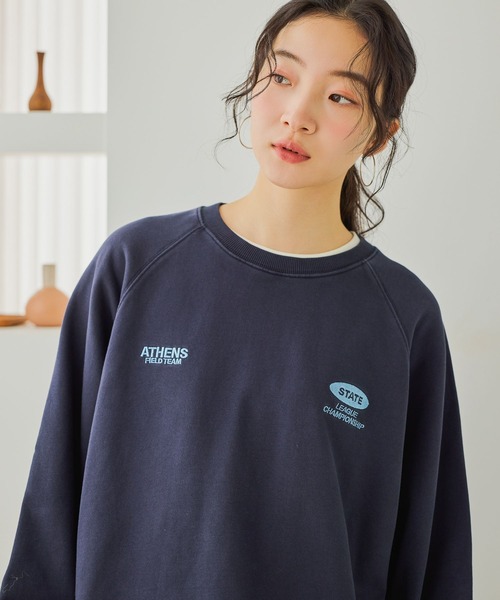 niko and...(ニコアンド)の「ドロストラグランアソートプルオーバー(スウェット・レディース・ナチュラル/ライトグレー/ブラウン/ネイビー・LARGE/MEDIUM)」の11枚目の写真