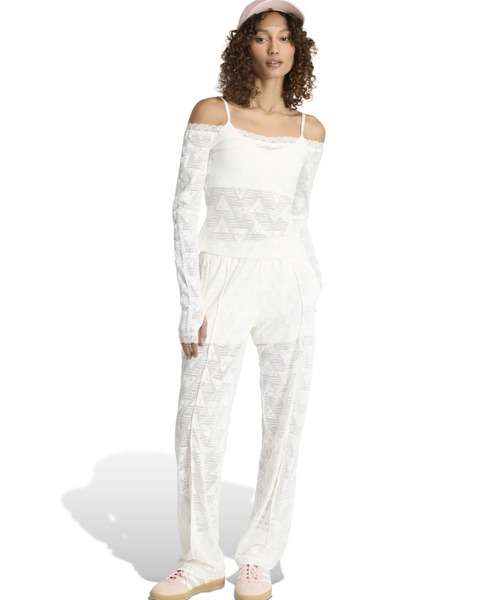 adidas(アディダス)の「adidas LACE BARDOT TOP / アディダス レース バルドー トップ(Tシャツ/カットソー・レディース・ホワイト・L/M/S)」の10枚目の写真