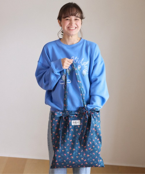 Cath Kidston（キャスキッドソン）の「【ZOZO限定】リボントートバッグ（トートバッグ・レディース・アイボリー/ネイビー・FREE）」の9枚目の写真