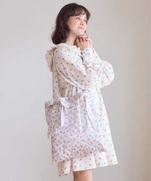 Cath Kidston（キャスキッドソン）の「【ZOZO限定】リボントートバッグ（トートバッグ・レディース・アイボリー/ネイビー・FREE）」の4枚目の写真