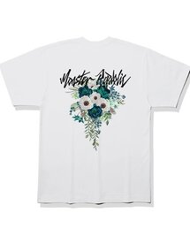 ムーブメントフラワーミックスグリーンTシャツホワイト
