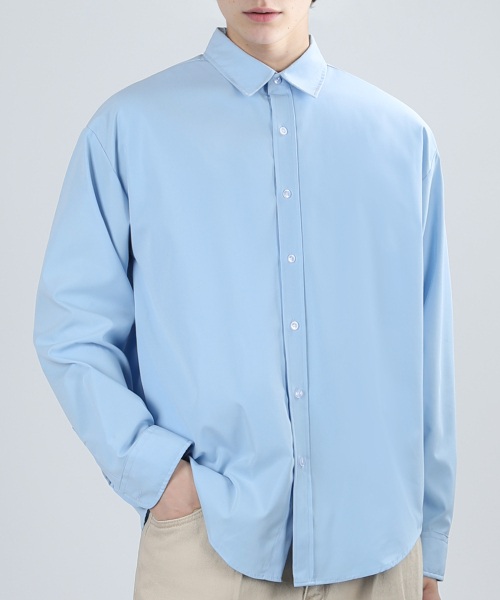 VERYVAIN(ベリベーン)の「OVER RUSTLE SHIRTS (SKY BLUE)(シャツ/ブラウス・メンズ・その他・LARGE/MEDIUM)」の1枚目の写真