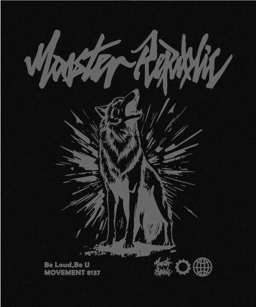 MONSTER REPUBLIC(モンスターリパブリック)の「ハウリンググレーTシャツブラック_8137(Tシャツ/カットソー・レディース・その他・SMALL/MEDIUM/LARGE/X-LARGE)」の8枚目の写真
