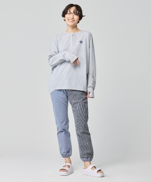 KRIFF MAYER Lady's Collection（クリフメイヤーレディースコレクション）の「マルチカラージョガーパンツ（その他パンツ・レディース・サックスブルー/ダークブルー/ナチュラル・LARGE/MEDIUM）」の5枚目の写真