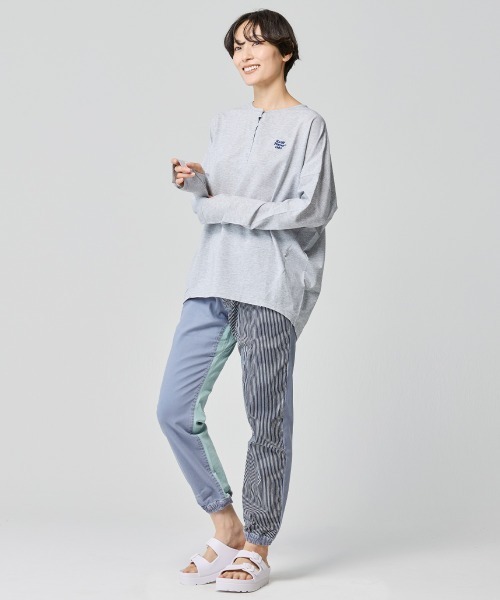 KRIFF MAYER Lady's Collection（クリフメイヤーレディースコレクション）の「マルチカラージョガーパンツ（その他パンツ・レディース・サックスブルー/ダークブルー/ナチュラル・LARGE/MEDIUM）」の6枚目の写真