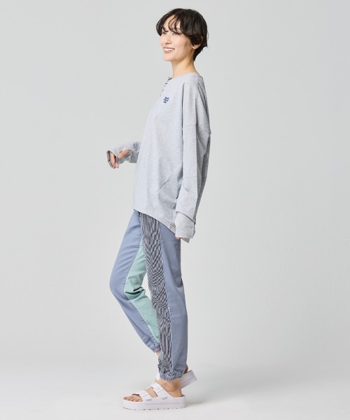 KRIFF MAYER Lady's Collection（クリフメイヤーレディースコレクション）の「マルチカラージョガーパンツ（その他パンツ・レディース・サックスブルー/ダークブルー/ナチュラル・LARGE/MEDIUM）」の7枚目の写真