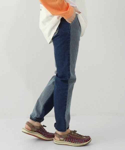 KRIFF MAYER Lady's Collection（クリフメイヤーレディースコレクション）の「マルチカラージョガーパンツ（その他パンツ・レディース・サックスブルー/ダークブルー/ナチュラル・LARGE/MEDIUM）」の12枚目の写真