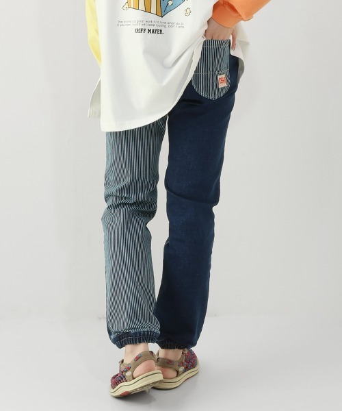 KRIFF MAYER Lady's Collection（クリフメイヤーレディースコレクション）の「マルチカラージョガーパンツ（その他パンツ・レディース・サックスブルー/ダークブルー/ナチュラル・LARGE/MEDIUM）」の13枚目の写真