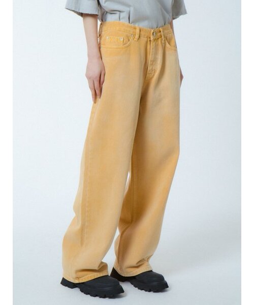 UNKNOWN PLANET(アンノウンプラネット)の「ワイドステップダイングパンツイエロー(その他パンツ・レディース・その他・MEDIUM/SMALL/LARGE)」の3枚目の写真