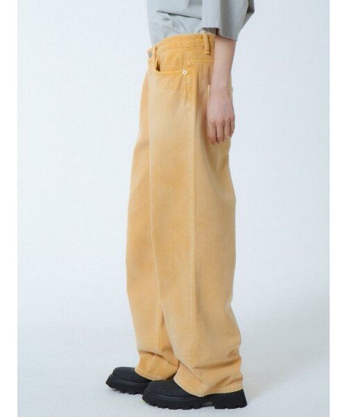 UNKNOWN PLANET(アンノウンプラネット)の「ワイドステップダイングパンツイエロー(その他パンツ・レディース・その他・MEDIUM/SMALL/LARGE)」の5枚目の写真