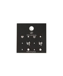 DIEUAMOUR（ディユーアモール）の「[12PACK] Petite Ribbon Pearl Daily Earring Set（ピアス（両耳用））」