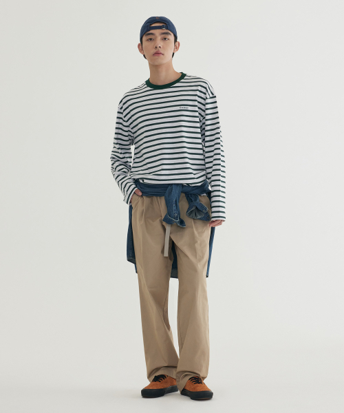 COVERNAT（カバーナット）の「ストライプロングスリーブ グリーン（Tシャツ/カットソー・レディース・その他・MEDIUM/LARGE/X-LARGE/SMALL）」の8枚目の写真