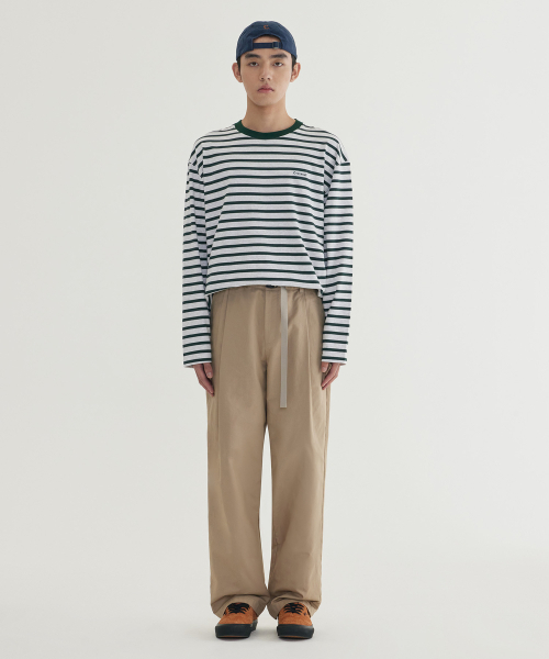 COVERNAT（カバーナット）の「ストライプロングスリーブ グリーン（Tシャツ/カットソー・レディース・その他・MEDIUM/LARGE/X-LARGE/SMALL）」の2枚目の写真