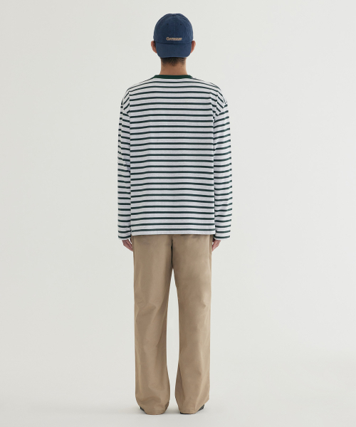 COVERNAT（カバーナット）の「ストライプロングスリーブ グリーン（Tシャツ/カットソー・レディース・その他・MEDIUM/LARGE/X-LARGE/SMALL）」の3枚目の写真
