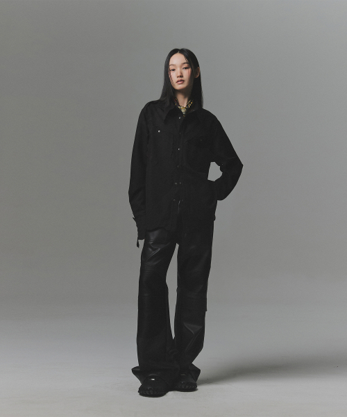 NOT4NERD(ノットフォーナード)の「Hand Cut Suede Western Shirt - Black(シャツ/ブラウス・レディース・その他・MEDIUM/LARGE/X-LARGE)」の9枚目の写真