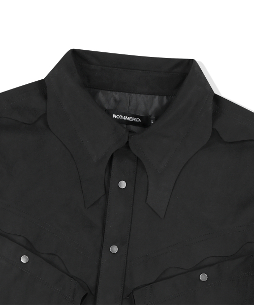 NOT4NERD(ノットフォーナード)の「Hand Cut Suede Western Shirt - Black(シャツ/ブラウス・レディース・その他・MEDIUM/LARGE/X-LARGE)」の11枚目の写真