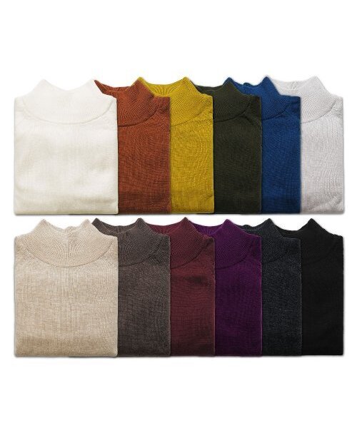 sortie(ソルティ)の「Extrafine Merino Wool Mock-neck (Orange)(ニット/セーター・メンズ・その他・X-LARGE/LARGE/MEDIUM)」の6枚目の写真