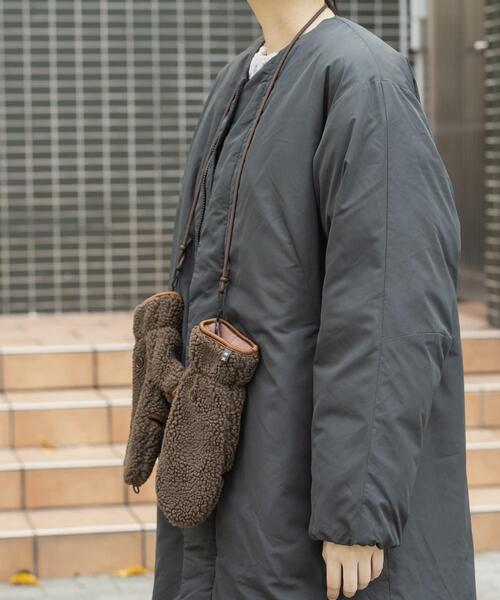 EKAL(エカル)の「ボアミトン(手袋・レディース・ブラウン/ブラック・ONE)」の21枚目の写真