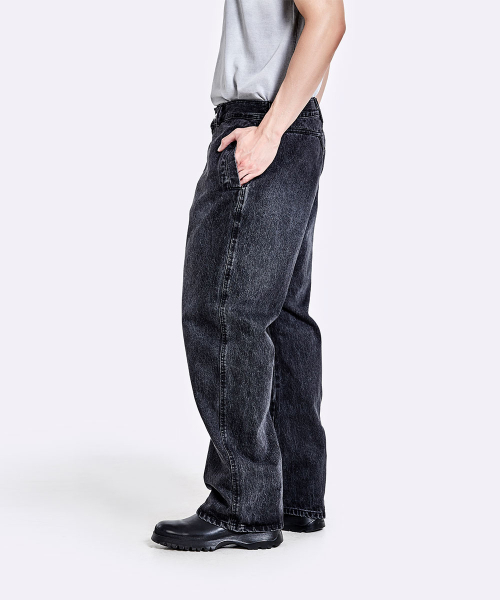 51%(フィフティーワンパーセント)の「トングデニムパンツ - ウォッシュドブラック(デニムパンツ・メンズ・その他・SMALL/MEDIUM/LARGE)」の7枚目の写真