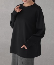 ソリッドカラー 長袖 ロング ベーシック プルオーバー