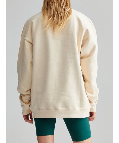 MENASOO(ミナス)の「UNISEX HERITAGE EMBLEM MOCK-NECK SWEATSHIRT IVORY(スウェット・メンズ・アイボリー・FREE)」の8枚目の写真