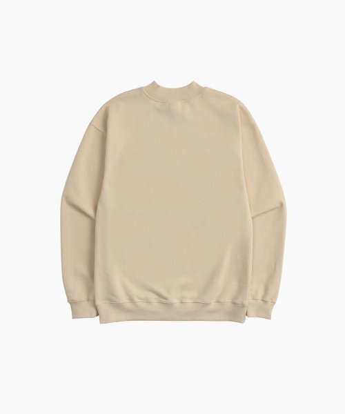 MENASOO(ミナス)の「UNISEX HERITAGE EMBLEM MOCK-NECK SWEATSHIRT IVORY(スウェット・メンズ・アイボリー・FREE)」の12枚目の写真