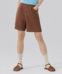 DELICCENT（デリセント）の「ツイルハーフパンツ [ブラウン]（その他パンツ）」