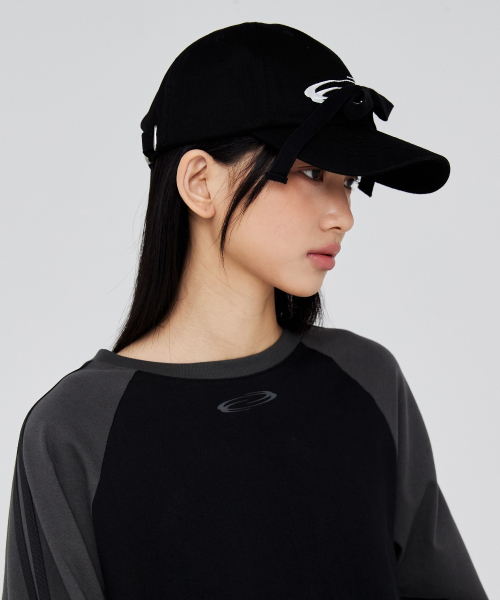 Opening Project（オープニングプロジェクト）の「Ribbon Tie Down Cap - Black（キャップ・レディース・その他・FREE）」の4枚目の写真