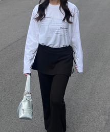 シンプルレタリングロンT／長袖Tシャツ