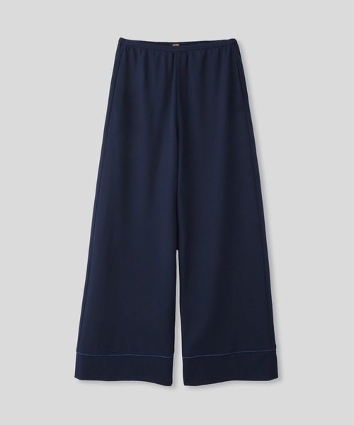 KINO THE KEI(キノザケイ)の「DAILY&LOUNGEWEAR パイピング ワイド パンツ KINO THE KEI(その他パンツ・レディース・アイボリー/ブラウン/ネイビー・S/M)」の6枚目の写真