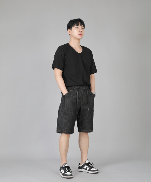 SAINTCREW(セントクルー)の「レギュラーショーツ ERES-351 ブラックデニム(その他パンツ・メンズ・その他・MEDIUM/LARGE/X-LARGE)」の4枚目の写真