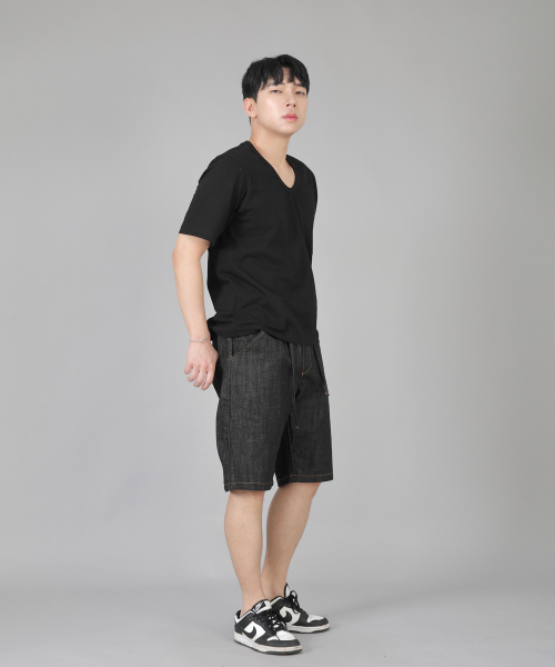 SAINTCREW(セントクルー)の「レギュラーショーツ ERES-351 ブラックデニム(その他パンツ・メンズ・その他・MEDIUM/LARGE/X-LARGE)」の2枚目の写真
