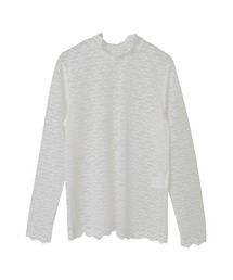 INGEBORG（インゲボルグ）の「ストレッチレースモックネックインナー（Tシャツ/カットソー）」