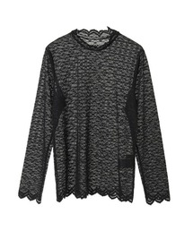 INGEBORG（インゲボルグ）の「ストレッチレースモックネックインナー（Tシャツ/カットソー）」