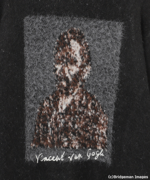 B.C STOCK(ベーセーストック)の「【フィンセント・ヴィレム・ファン・ゴッホ】 アートジャガードクルーネックセーター(ニット/セーター・メンズ・ブラック/ベージュ/ネイビー・MEDIUM/LARGE)」の18枚目の写真