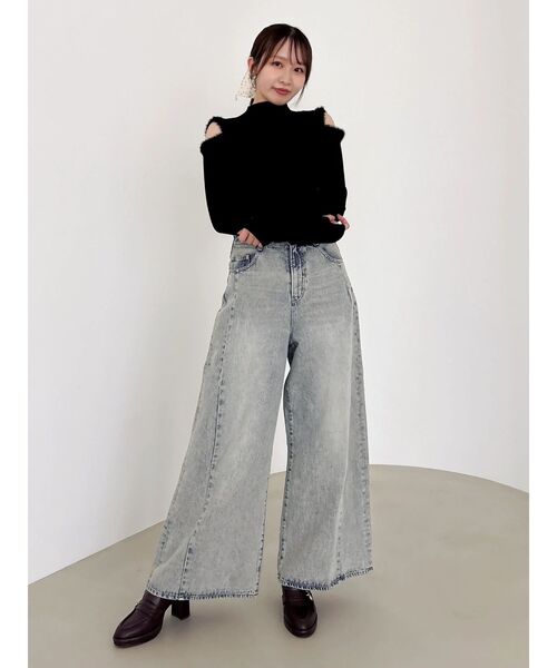 dazzlin（ダズリン）の「チャームローファーサボ（パンプス・レディース・ブラウン/ブラック・LARGE/MEDIUM）」の8枚目の写真