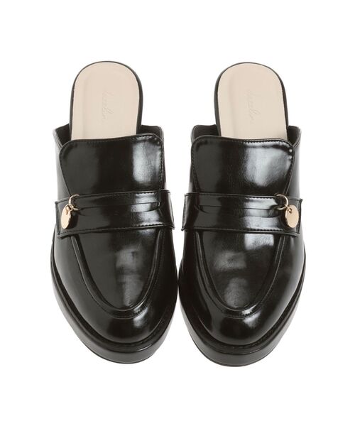 dazzlin（ダズリン）の「チャームローファーサボ（パンプス・レディース・ブラウン/ブラック・LARGE/MEDIUM）」の11枚目の写真