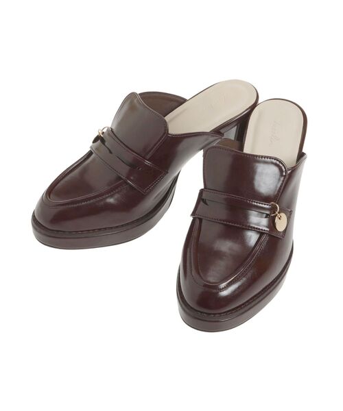 dazzlin（ダズリン）の「チャームローファーサボ（パンプス・レディース・ブラウン/ブラック・LARGE/MEDIUM）」の16枚目の写真