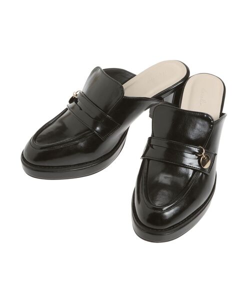 dazzlin（ダズリン）の「チャームローファーサボ（パンプス・レディース・ブラウン/ブラック・LARGE/MEDIUM）」の17枚目の写真