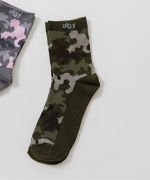 algy | 迷彩柄クルーソックス(ソックス/靴下)