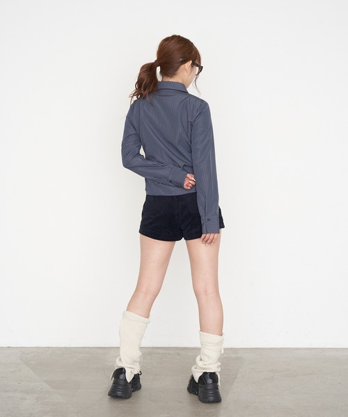 RAY CASSIN（レイカズン）の「レイヤードコーデュロイショートパンツ（その他パンツ・レディース・ベージュ/ネイビー/キャメル・S/M）」の17枚目の写真