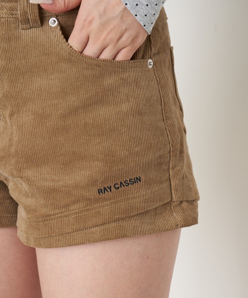 RAY CASSIN（レイカズン）の「レイヤードコーデュロイショートパンツ（その他パンツ・レディース・ベージュ/ネイビー/キャメル・S/M）」の8枚目の写真